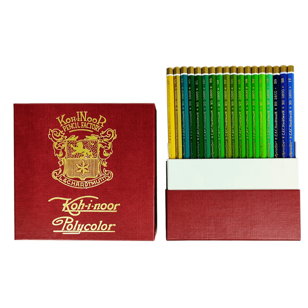 Estojo Retro Lápis de Cor Polycolor 72 cores